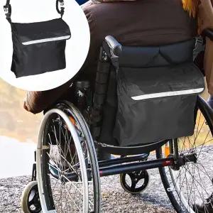 아우스틸코 휠체어 가방 백팩 방수 세탁기 세탁 가능 보관 토트 액세서리-워커 롤레이터 운송 의자용 반사