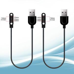 2개/세트 4핀 7.62mm 스마트 워치 충전기 마그네틱 케이블 (피치 워치용)