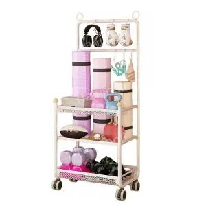 소도구 운동기구 정리대 틈새 보관함 필라테스 이동식 거치대 정리함 용품 철제 요가매트