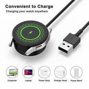 삼성 갤럭시 워치 7 FE 6 5 4 40 44mm/워치 3 41 Pro 45mm 액티브 1 2용 USB 고속 충전기 케이블 도크 Acti