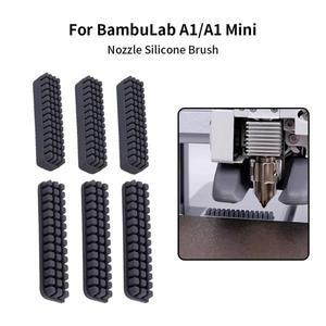 밤부랩 A1용 노즐 브러시 와이퍼 실리콘 핫베드 장착 스크러버 밤불랩 청소 도구 3D 프린터 액세서리