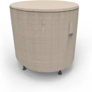 Budge P5A31PM1 잉글리시 가든 라운드 파티오 테이블 커버 헤비 듀티 및 방수 소형 황갈색 트위드