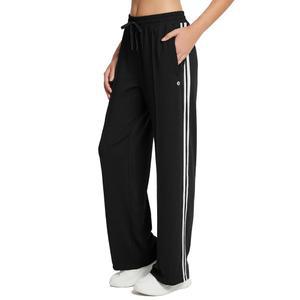 발레프 여성 트랙 팬츠 운동 러닝 스웨트 스트레이트 레그 지퍼 포켓 스포츠 조깅 스트라이프 루즈핏