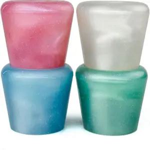 카페토스 82A PU 고무 롤러 스케이트 토 스톱 나사가 달린 쿼드 브레이크 스톱퍼 2팩