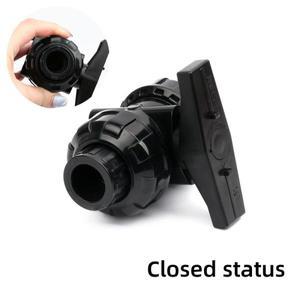 1PC ID 20/25/32mm 검정색 PVC 유니온 볼 밸브 정원 관개 피팅 수족관 물고기 탱크 수동 스위치 연결 어댑