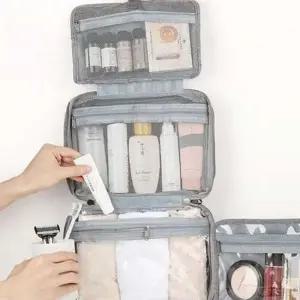 휴대용 수납형 정리 파우치 화장품 메쉬 매쉬
