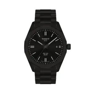 티쏘 T151.422.33.051.00 PRC 100 솔라 PVD 39mm 남성 메탈 시계