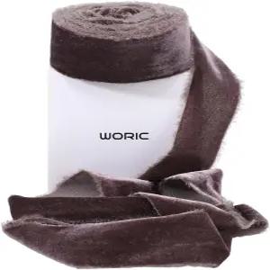 결혼식 꽃다발 선물 포장 화환 발렌타인 데이 홈 장식용 브라운 벨벳 리본 1.2인치 5야드 페이딩