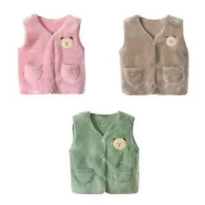 단색베어 TIV254O3 심플 퍼 아동 수면조끼 205023