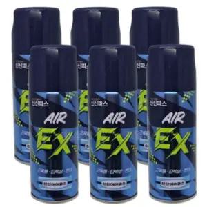 신신제약 NEJ724F5 에어파스 EX 200ml 쿨링 근육통 진통 스프레이 6개