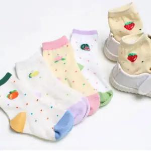 유아 PZM471D4 아동 j에이드 5켤레 세트 귀여운 과일 면 양말 아동양말 아동 패션 반타이즈 신발