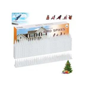 투명 버드 스파이크 12P 비둘기 까마귀 조류 퇴치창틀방어 건물옥상조망 가시형기구 접근금지 펜스형 배설