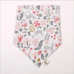 국내제작 MIU748T8 순면 스카프빕 핑크사슴 오가닉면 턱받이