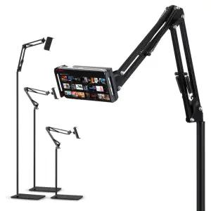 지군 2in1 스마트폰아이패드 거치대 GST-2100 온라인강의 다용도 고정식 침대 탁상 2IN1