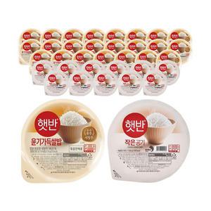 [1달 햇반 기획]햇반 윤기가득쌀밥210g24입+햇반작은공기130g12입