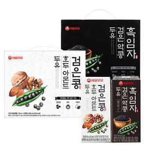 서울우유 검은콩호두아몬드두유20개+흑임자검은약콩두유20개 (190ml 총40개)