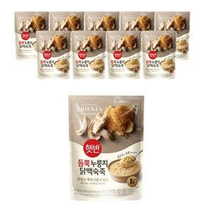 CJ 햇반 듬뿍 누룽지닭백숙죽 420g, 10개