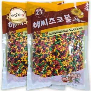 [가온애] 해씨초코볼 1kg x2팩 / 해씨초코 해바라기씨 초코볼 해씨초콜릿 해씨볼 해바라기씨초콜릿 견과