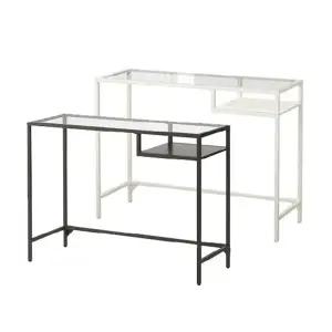 이케아 VITTSJO 빗셰 노트북 테이블/콘솔/컴퓨터/책상/유리/슬림/보조테이블