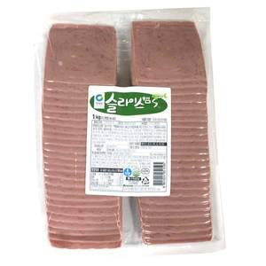 청정원 슬라이스 햄 1kg (아이스박스+아이스팩)