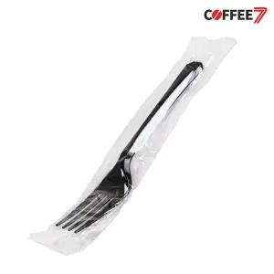 (포크)개별포장-일회용 156mm-블랙 / 2000개