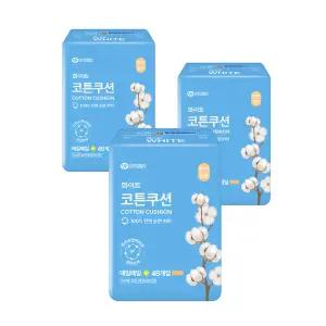 화이트 코튼쿠션 팬티라이너 일반 48개입x3팩 애니데이