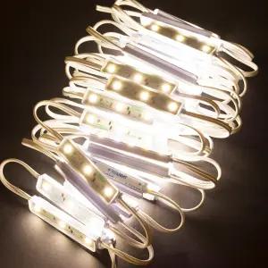 LED 3구 모듈 전구색 JPL 200개+200W 안정기 세트 31.2M 간판 테두리 조명