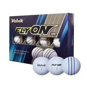 볼빅 3피스 3선 골프공 12볼  퍼팅라인 화이트 골프볼