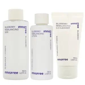 1+1 이니스프리 블루베리 스킨(대용량)/로션/폼