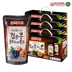 삼육두유 검은콩 호두&아몬드 두유 파우치 190ml 60팩 (15팩x4)