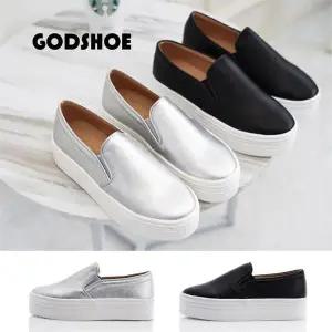 [갓슈] 심플 통굽슬립온 글리터 키높이슬립온 (S2127381)