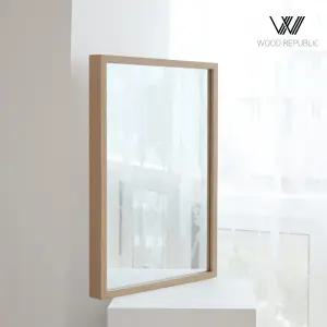 우드리퍼블릭 침실 화장대 인테리어 원목 벽거울 중형