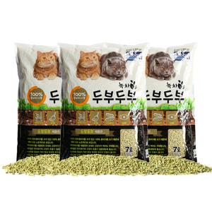 두부두부 녹차 7L x3개 고양이모래