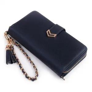 플라핏 갤럭시A90 5G 브이탑 지퍼 다이어리 가죽 케이스