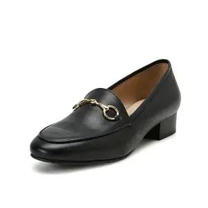 본사 소가죽 로퍼 블랙, U20006 K_040(3cm)