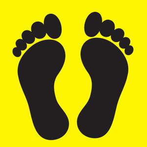 (특별가) 발바닥스티커 발자국 화살표 스티커