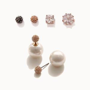 [제이로렌] 01M07004 진주 큐빅 투웨이 귀걸이