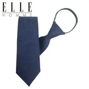갤러리아 [ELLE HOMME] 엘르옴므 실크 지퍼/자동 넥타이-폴스 네이비 7cm