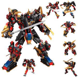 스타 워리어 6종 세트 변신 합체 로보트 호환 블록 블럭 어린이 크리스마스 선물 태권도