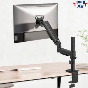 현대AV HD-H1000 대형 모니터 책상 거치대 데스크마운트 브라켓, 모니터 하중 2~9kg/32인치 이내 호환, 케이블 정리 지원, 다양한 장축봉(교체) 및 암(arm) 구매 가능, 한글 설치안내서 제공, 2026년형 신상품