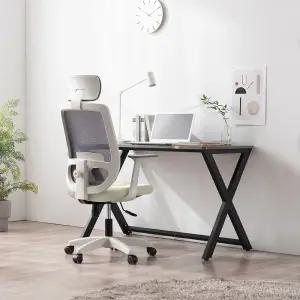 린백 LB16HW 프리무빙백 화이트바디 헤드형 학생 컴퓨터 공부의자