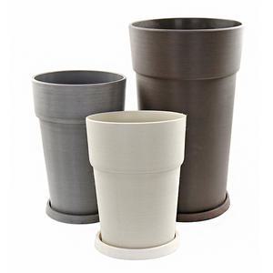 갑조네 네이처플라스틱원형화분 인테리어 화분받침세트