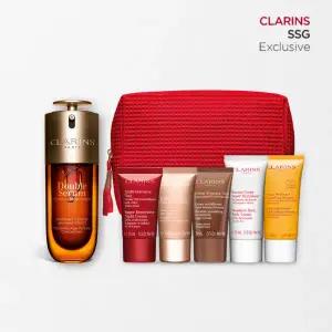 [클라랑스](강남점)[단독세트] 더블세럼 G9 75ml 세트 (+디럭스 5종+파우치)