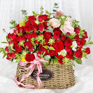 당일꽃배달 장미의 입술 꽃배달 꽃바구니 전국 A1865