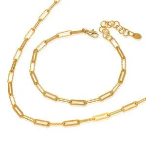 [골드모아]순금 목걸이 팔찌 세트 18.75g 24K [미니 클립]