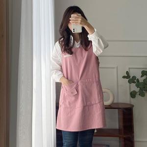 [한스갤러리] 어린이집 앞치마 유치원 보육 선생님 교사 원피스 앞치마 FREE