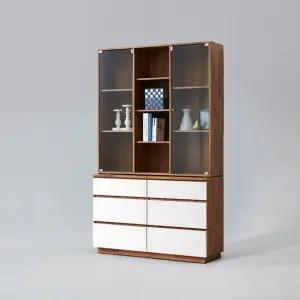 레이커 3서랍 유리 장식장 1200 착불