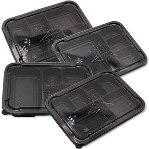 [이룸팩]일회용도시락포장용기100개 4칸5칸6칸 도시락배달용기