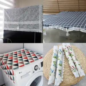 김치냉장고 전자렌지 건조기 세탁기 냉장고커버 손잡이 패브릭 커버 국내생산 덮개