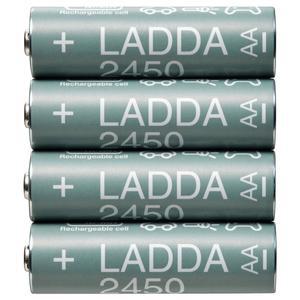 LADDA 라다 충전지 HR06 AA 1.2V 2450mAh/베터리 충전기/충전 건전지/AA 건전지